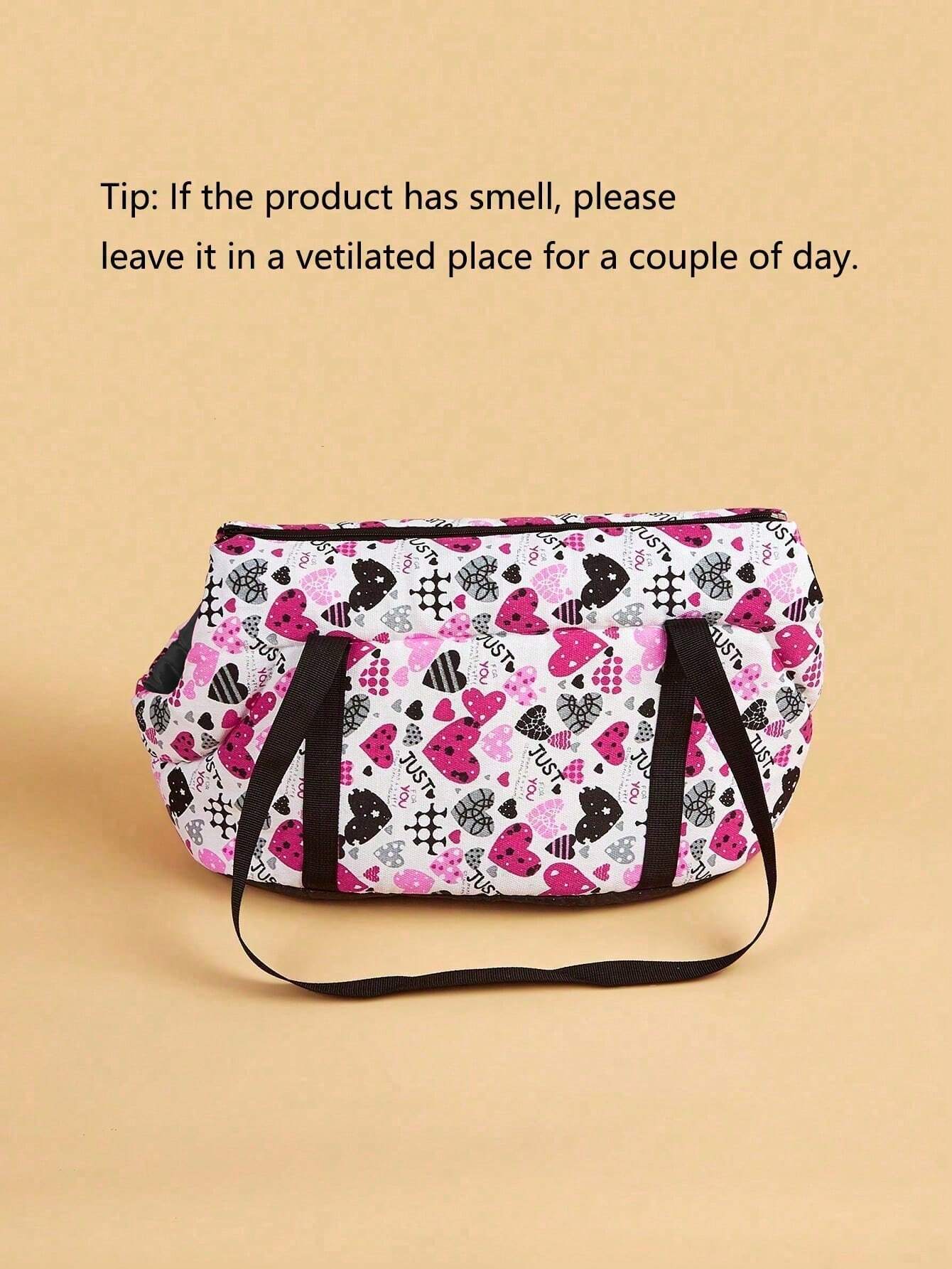 Buy SHEIN 1pc Canvas Pet Carrier Backpack Dog Sling Bag Escape Proof Suitable For Small Dogs Outdoor Travel Pet Supplies in Pakistan