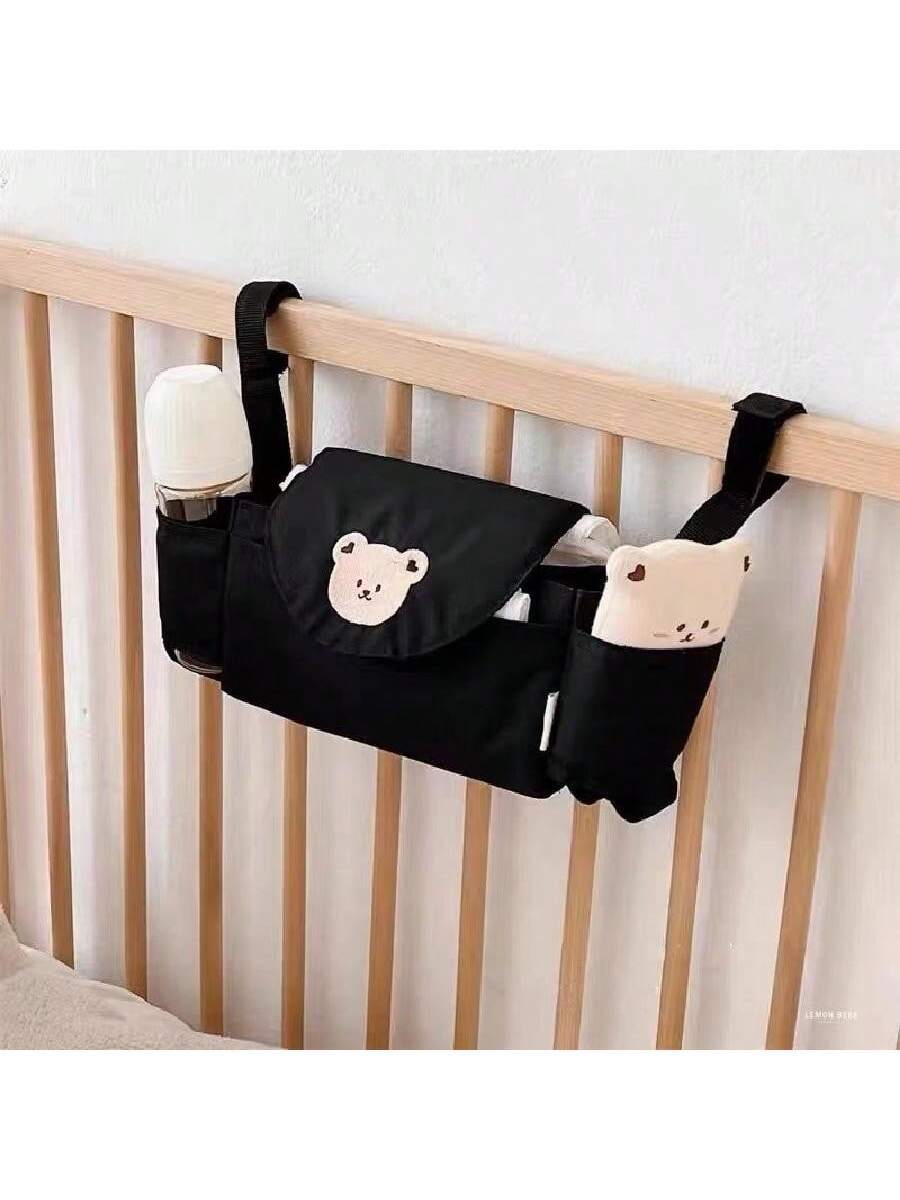 Buy SHEIN 1pc Cute Cartoon Bear Multipurpose Child Stroller Hanging Storage Bag, Convenient For Daily Use in Pakistan