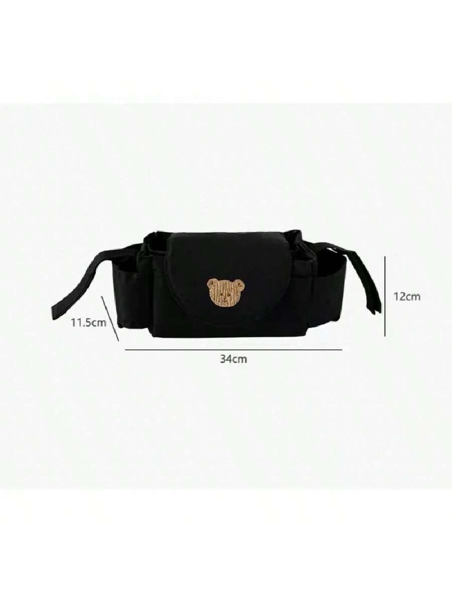 Buy SHEIN 1pc Cute Cartoon Bear Multipurpose Child Stroller Hanging Storage Bag, Convenient For Daily Use in Pakistan