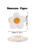 Buy SHEIN 1pc Flower Pillow, Flower Shaped Throw Pillow Butt Cushion Flower Floor Pillow, Seating Cushion, Cute Room Decor & Plush Pillow for Bedroom Sofa Chair(White/Yellow, 35cm*35cm/50cm*50cm) in Pakistan