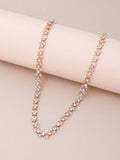 Buy SHEIN 1pc Imitation Faux Pearl Women Choker Necklace in Pakistan