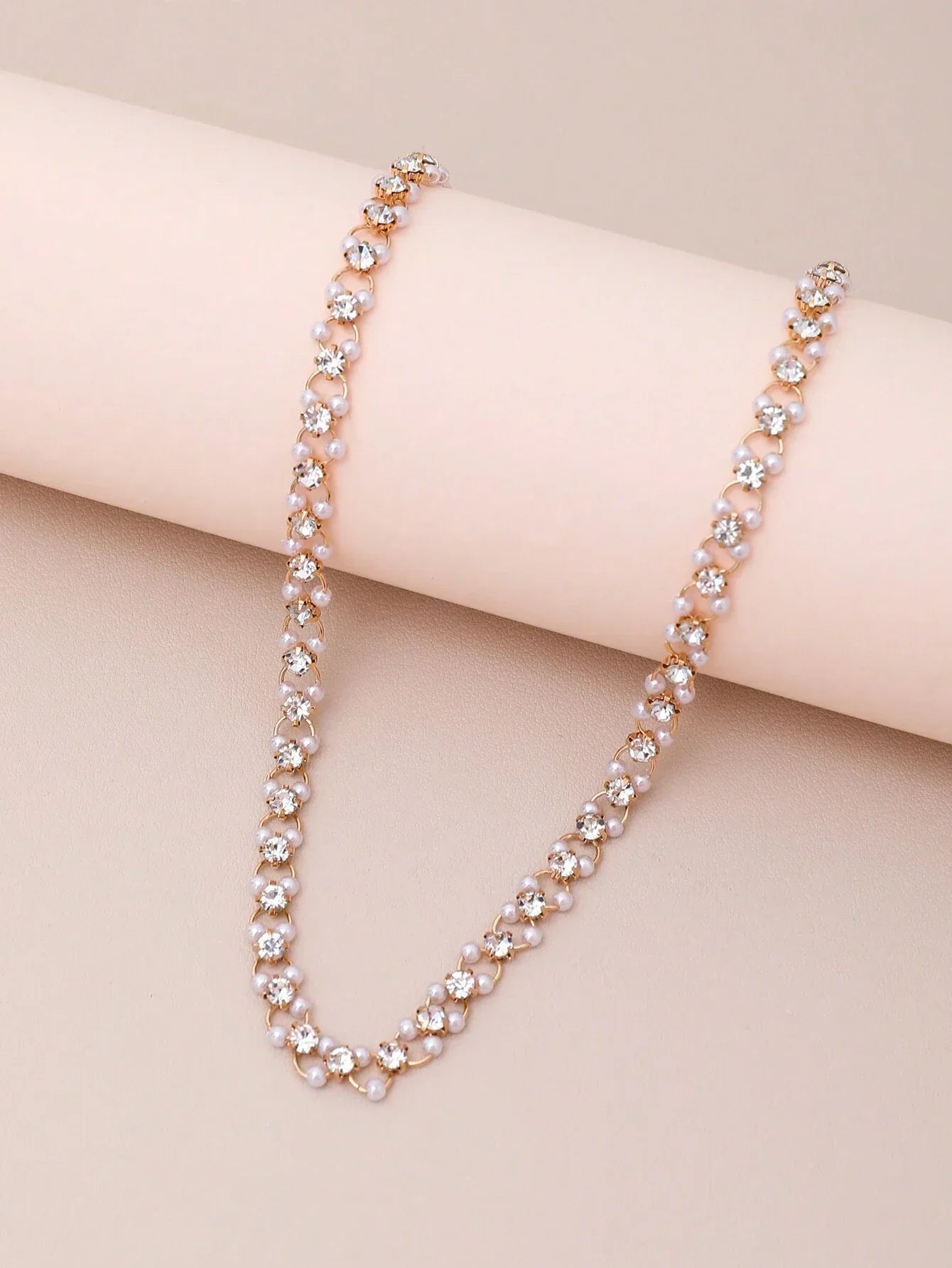 Buy SHEIN 1pc Imitation Faux Pearl Women Choker Necklace in Pakistan