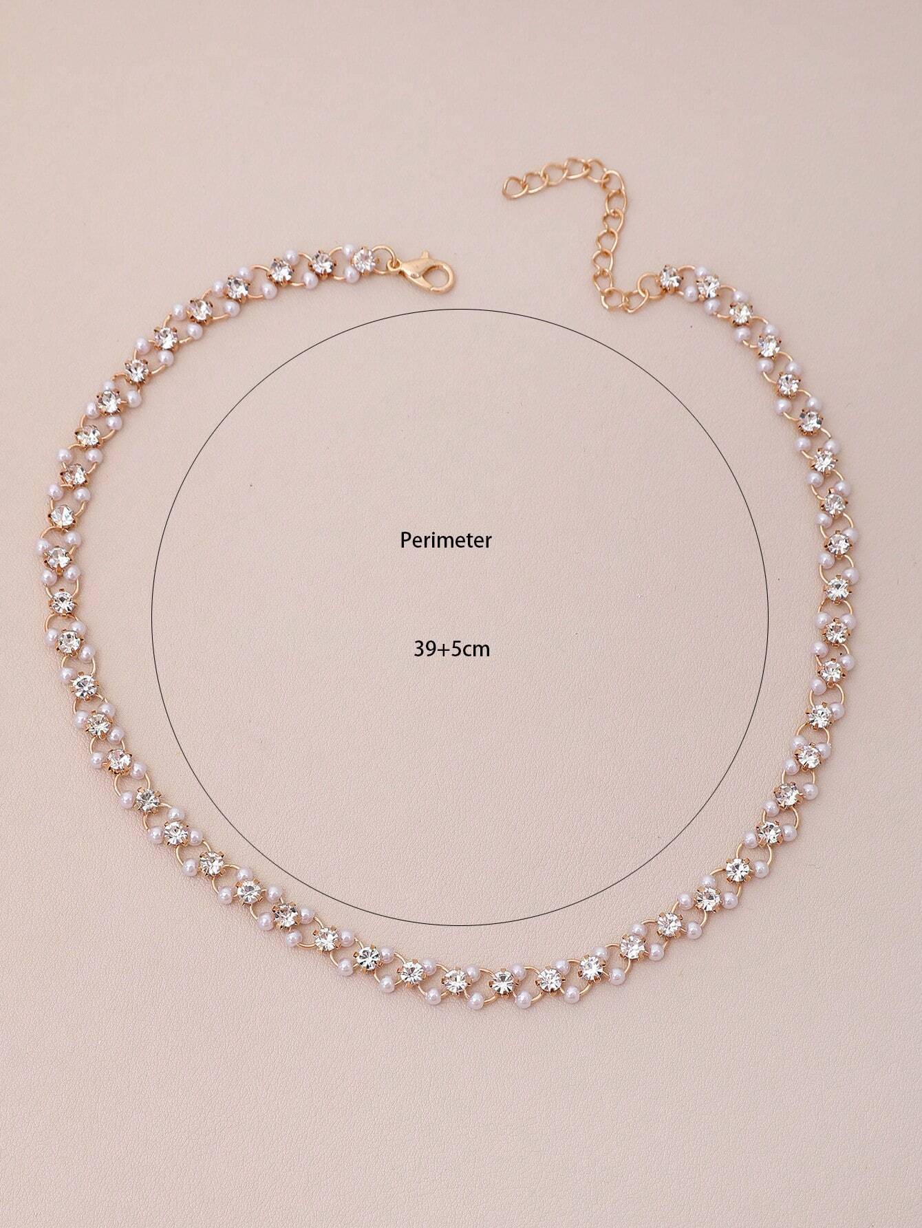 Buy SHEIN 1pc Imitation Faux Pearl Women Choker Necklace in Pakistan