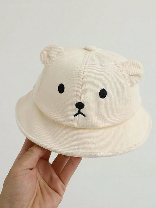 Buy SHEIN 1pc Mesh Sun Hat With Cute Bear Pattern For Toddler Kids, Breathable & Suitable For Spring/Summer in Pakistan