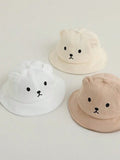 Buy SHEIN 1pc Mesh Sun Hat With Cute Bear Pattern For Toddler Kids, Breathable & Suitable For Spring/Summer in Pakistan