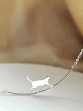Buy SHEIN 1pc Minimalist Fashionable Little Cat Pendant Necklace in Pakistan