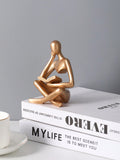 Buy SHEIN Resin Abstract Figure Reading Decorative Desk Ornament in Pakistan