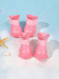 Buy SHEIN 1pc Pet Dog Rain Boots Spring Waterproof & Warm Shoes For Pet Paws, Slip-Resistant, Durable, Outdoors, Anti-Scratch For Nails And Cats in Pakistan