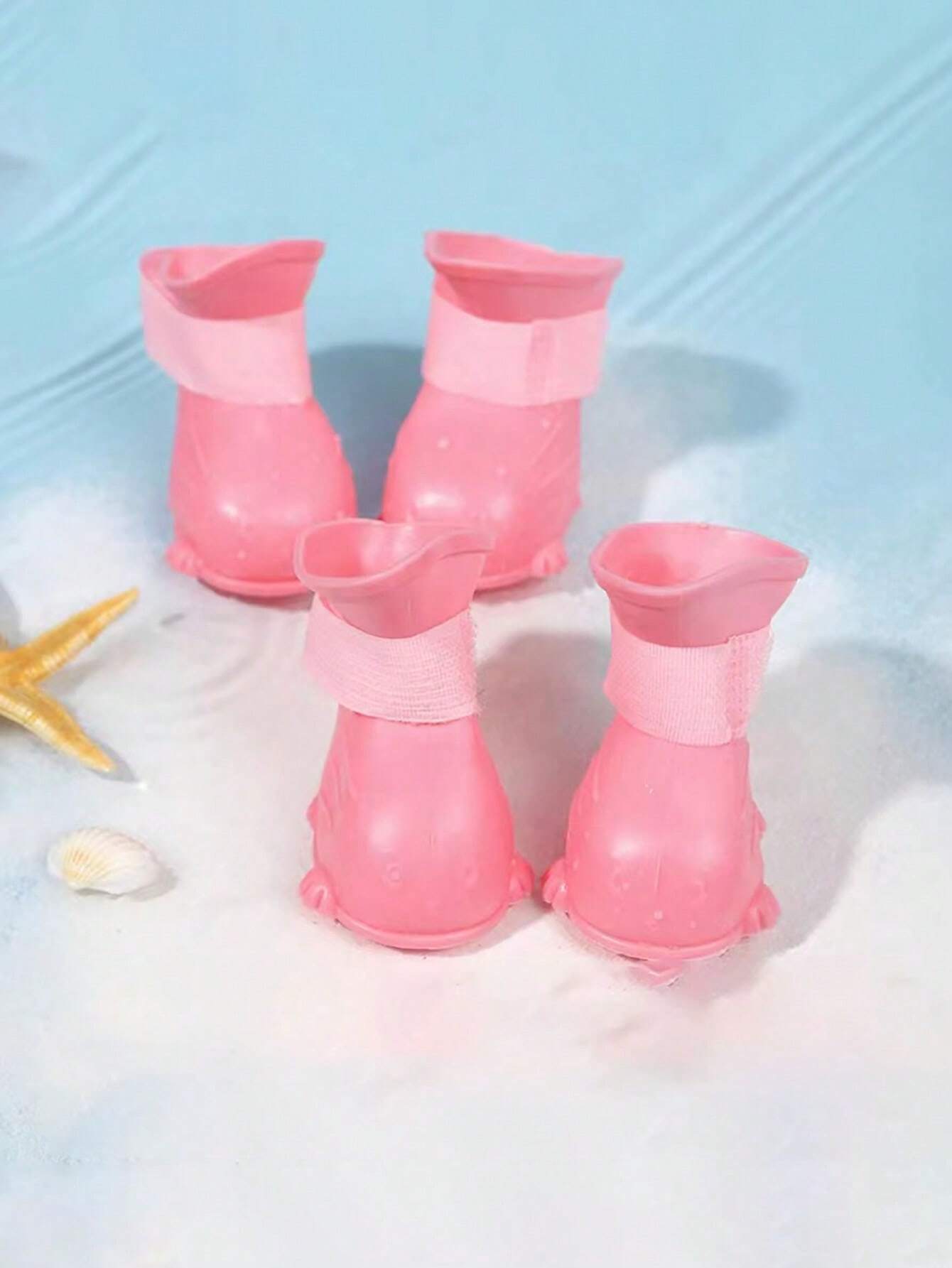 Buy SHEIN 1pc Pet Dog Rain Boots Spring Waterproof & Warm Shoes For Pet Paws, Slip-Resistant, Durable, Outdoors, Anti-Scratch For Nails And Cats in Pakistan