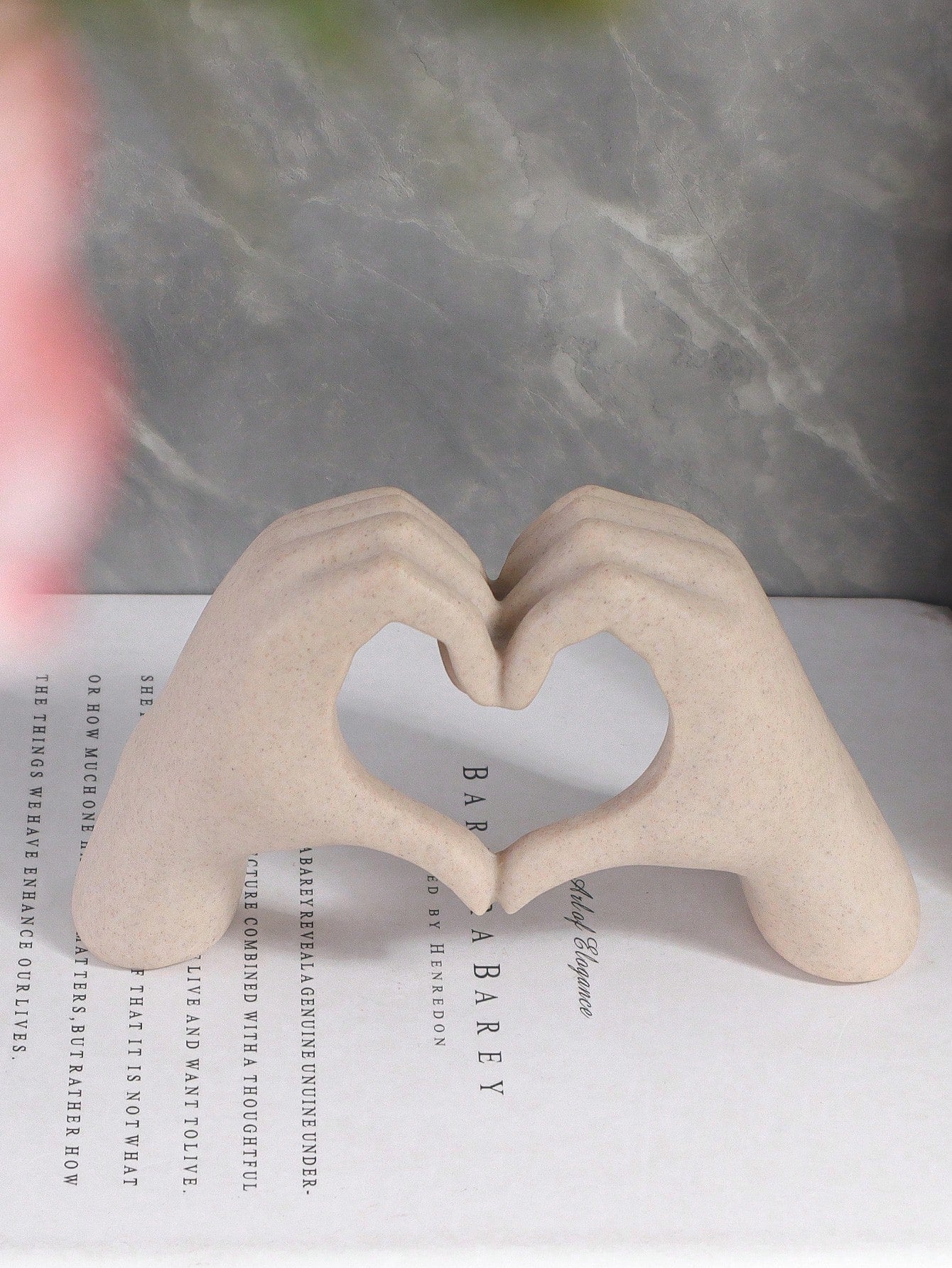 Buy SHEIN Resin Heart Gesture Decorative Ornament in Pakistan
