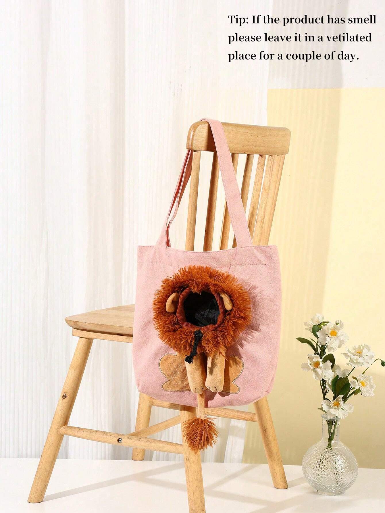 Buy SHEIN 1pc Small Lion Shaped Single-Shoulder Pet Carrier For Small Cats And Dogs With Head Out Design in Pakistan