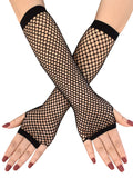 Buy SHEIN 1pc Solid Fishnet Fingerless Gloves in Pakistan