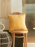 Buy SHEIN 1pc Tufted Cushion Cover Without Filler, Yellow Throw Pillow Case, Pillow Insert Not Include, For Sofa, Home Decor in Pakistan