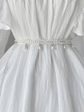 Buy SHEIN 1pc Women Faux Pearl Beaded Elegant Belt For Dress Decoration in Pakistan
