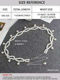 Buy SHEIN 1pc Women Faux Pearl Beaded Elegant Belt For Dress Decoration in Pakistan