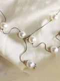 Buy SHEIN 1pc Women Faux Pearl Decor Elegant Chain Belt For Dress Decoration in Pakistan