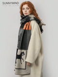 Buy SHEIN 1pc Women's Elegant & Stylish Splicing Horse Pattern Classic Scarf For Outdoor Accessories Women Winter Fall in Pakistan