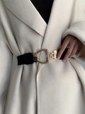Buy SHEIN 1pc Women's Fashionable Elastic Waist Belt With Round Buckle For Dress Or Skirt in Pakistan