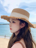 Buy SHEIN 1pc Women's Fashionable Straw Hat With Bowknot Decoration, Elegant Bohemian Sun Protection Beach Hat Suitable For Beach, Travel, Daily Wear And Parties in Pakistan