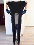 Buy SHEIN 1pc Women's Thickened Velvet Warm Tights, Autumn And Winter Black Trousers And Leggings in Pakistan