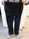 Buy SHEIN 1pc Women's Thickened Velvet Warm Tights, Autumn And Winter Black Trousers And Leggings in Pakistan