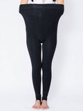 Buy SHEIN 1pc Women's Thickened Velvet Warm Tights, Autumn And Winter Black Trousers And Leggings in Pakistan