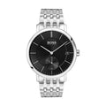 Buy Hugo Boss Mens Chronograph Quartz Silver Stainless Steel Black Dial 40mm Watch - 1513641 in Pakistan
