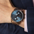 Buy Hugo Boss Mens Quartz Copper Stainless Steel Blue Dial 44mm Watch - 1513788 in Pakistan