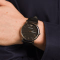 Buy Emporio Armani Luigi Black Dial Black Leather Strap Watch for Men - AR1692 in Pakistan