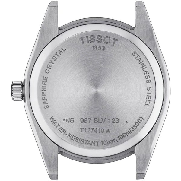 Buy Tissot Men’s Swiss Made Quartz Brown Leather Strap Black Dial 40mm Watch T127.410.16.051.01 in Pakistan