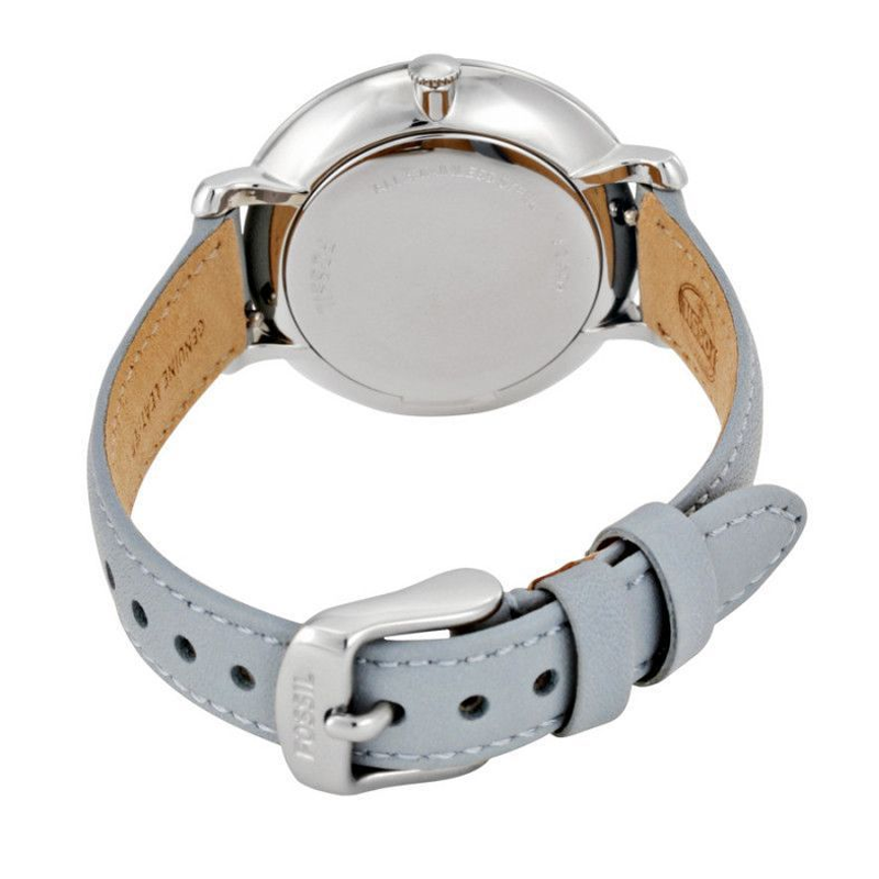 Buy Fossil Women's Quartz Light Blue Leather Strap White Dial 36mm Watch ES3821 in Pakistan