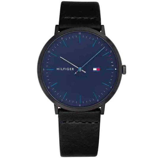 Buy Tommy Hilfiger Men's Quartz Leather Strap Blue Dial 40mm Watch - 1791462 in Pakistan