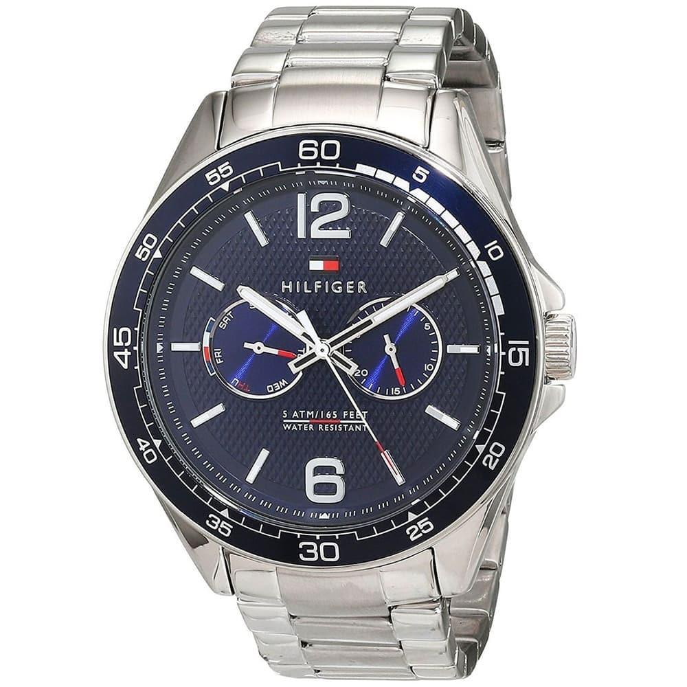 Buy Tommy Hilfiger Mens Quartz Stainless Steel Blue Dial 46mm Watch - 1791366 in Pakistan