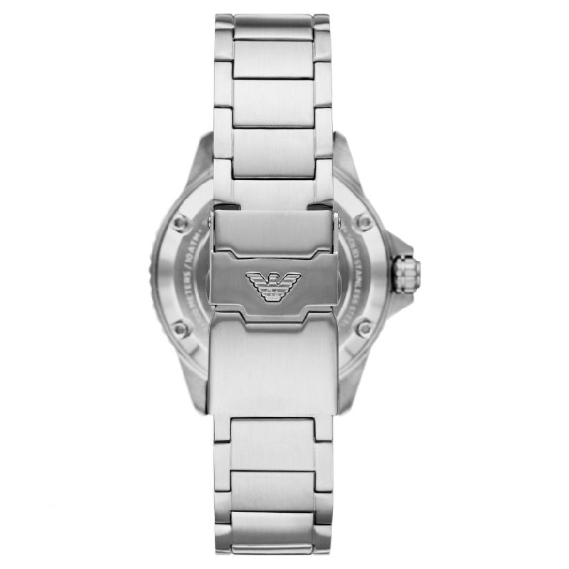 Buy Emporio Armani Men's Automatic Silver Stainless Steel Blue Dial 42mm Watch AR60059 in Pakistan