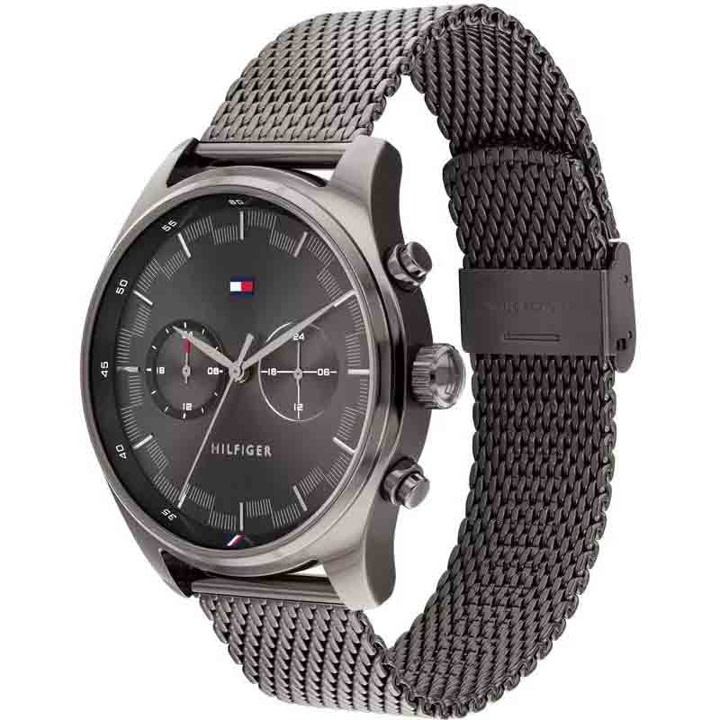 Buy Tommy Hilfiger Mens Quartz Stainless Steel Grey Dial 44mm Watch - 1710421 in Pakistan
