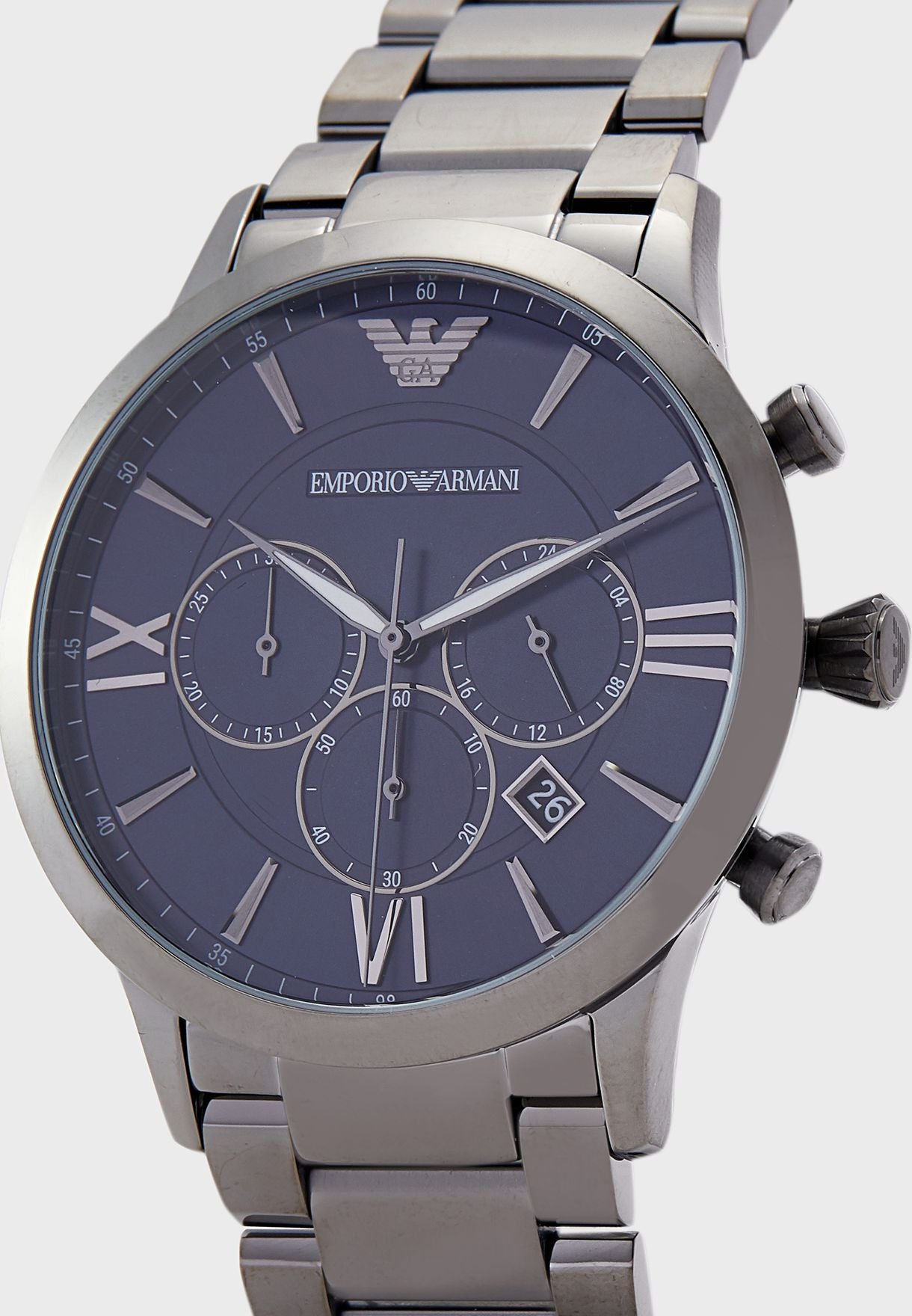 Buy Emporio Armani Men's Chronograph Quartz Stainless Steel Blue Dial 43mm Watch AR11348 in Pakistan