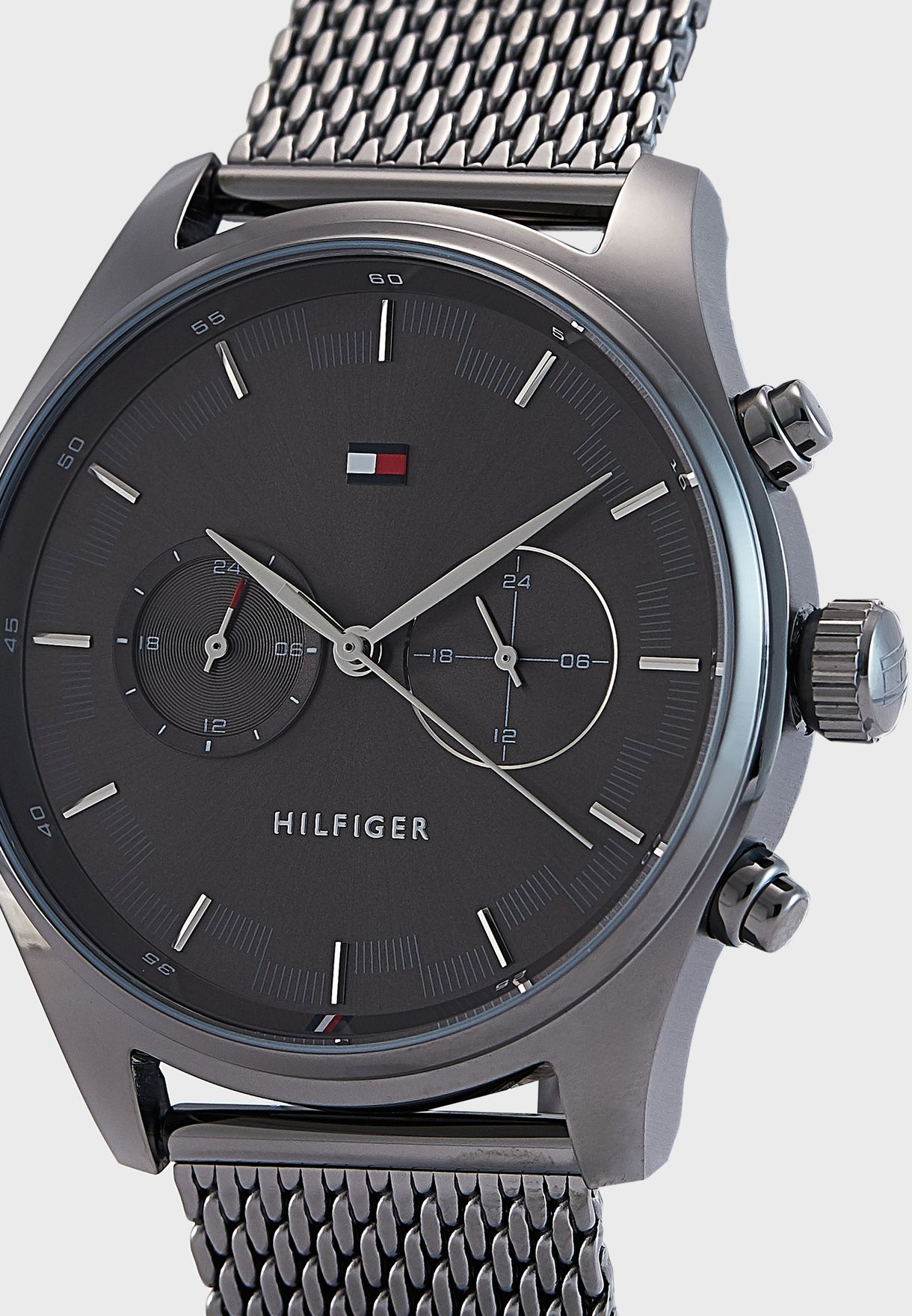 Buy Tommy Hilfiger Mens Quartz Stainless Steel Grey Dial 44mm Watch - 1710421 in Pakistan