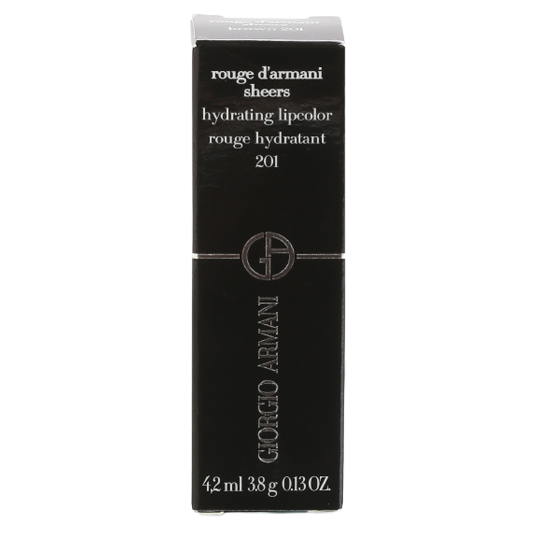 Buy Giorgio Armani Rouge D'Armani Sheer Lipstick - Brown 201 in Pakistan
