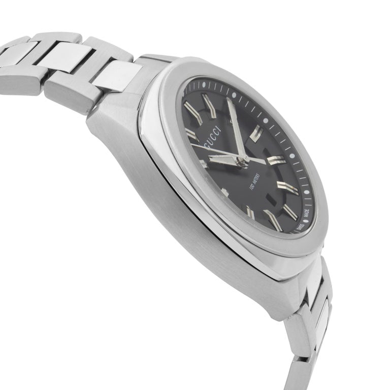 Buy Gucci G Timeless Black Dial Silver Steel Strap Watch for Men - YA142401 in Pakistan