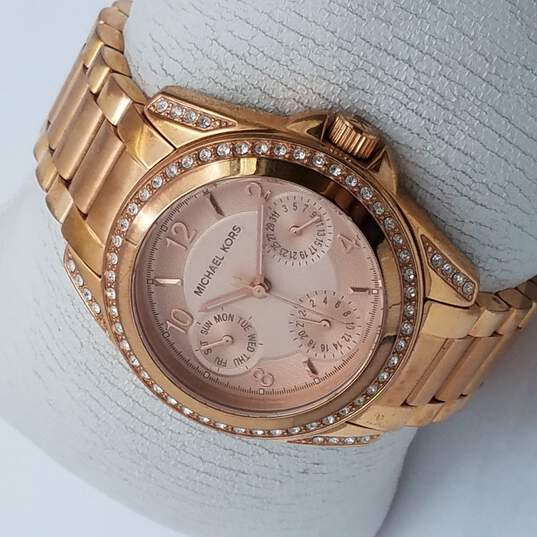 Buy Michael Kors Blair Rose Gold Stainless Steel Rose Gold Dial Quartz Watch For Ladies - Mk5613 in Pakistan