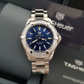 Buy Tag Heuer Aquaracer Blue Dial with Diamonds Silver Steel Strap Watch for Women - WAY131N.BA0748 in Pakistan