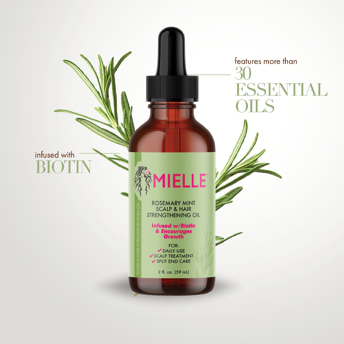 Buy Mielle Rosemary Mint Scalp & Hair Strengthening Oil 59 - Ml in Pakistan