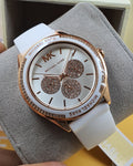 Buy Michael Kors Womens Quartz Silicone Strap White Dial 40mm Watch - Mk6945 in Pakistan