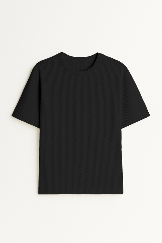Buy Half Sleeve Waffle Knit Shirt - Onyx in Pakistan