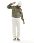 Buy Basic Loose Fit Hoodie - Olive Green in Pakistan