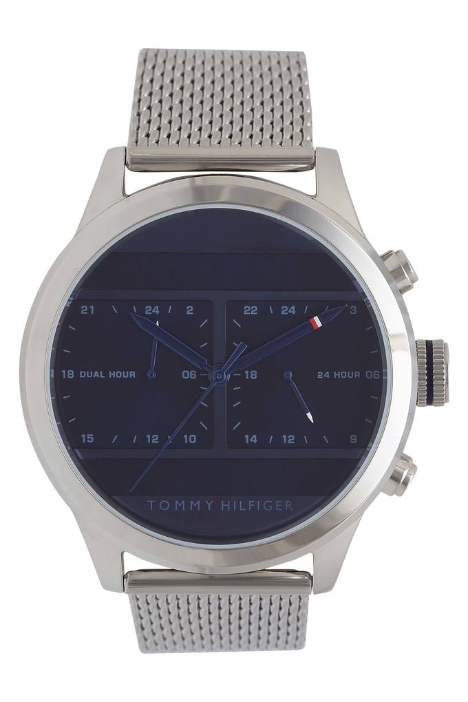 Buy Tommy Hilfiger Mens Quartz Stainless Steel Blue Dial 44mm Watch - 1791596 in Pakistan