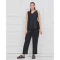 Buy Sajiero Silk Sleeveless Pj Suit - Dream Silk in Pakistan