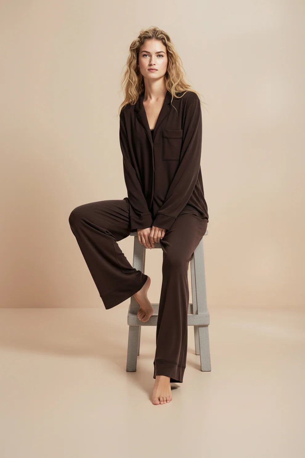 Buy Cloud Pajama Set - Mocha in Pakistan