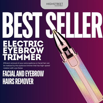 Buy Facial Beauty - 2 In 1 Rechargeable Electric Eyebrow Trimmer Body Facial Hair Removal in Pakistan