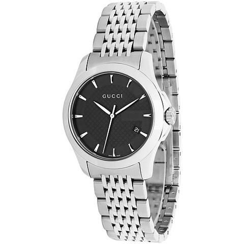 Buy Gucci G Timeless Black Dial Silver Steel Strap Watch for Women - YA126502 in Pakistan